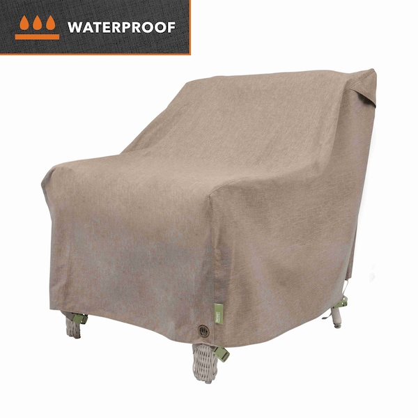 Modern Leisure Garrison Patio Lounge/Club Chair Cover, Waterproof, 35 in. L x 38 in. W x 31 in. H, Sandstone 3103 - main